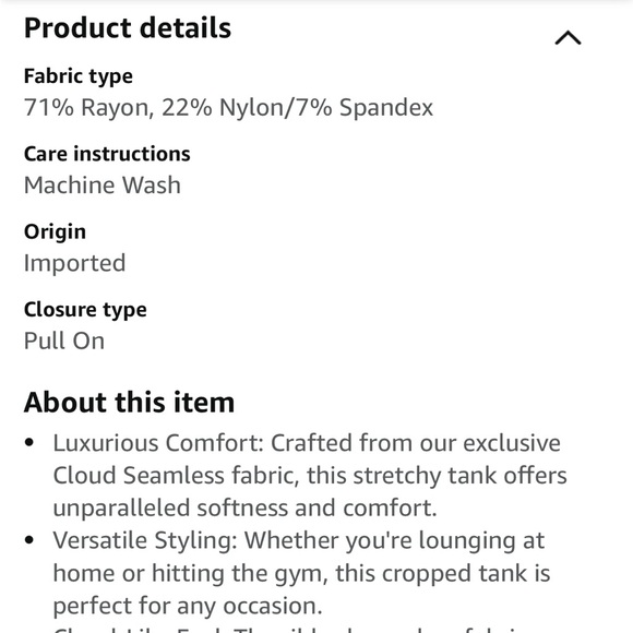 Fabletics Cloud Seamless V-Neck Crop Tank in Desert Shadow Medium - Picture 4 of 7